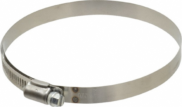 IDEAL TRIDON Worm Gear Clamp: SAE 72, 4-1/16 to 5" Dia, Stainless Steel Band - M615072706