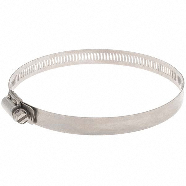 IDEAL TRIDON Worm Gear Clamp: SAE 72, 1 to 5" Dia, Galvanized Steel Band - 5918052