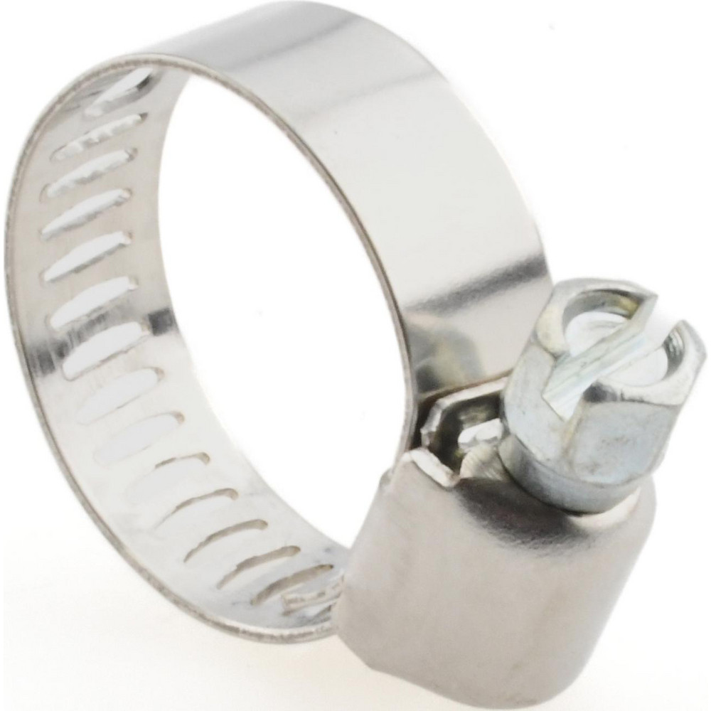 Value Collection Worm Gear Clamp: SAE 6, 7/16 to 25/32" Dia, Stainless Steel Band - BDNA-24110-THA