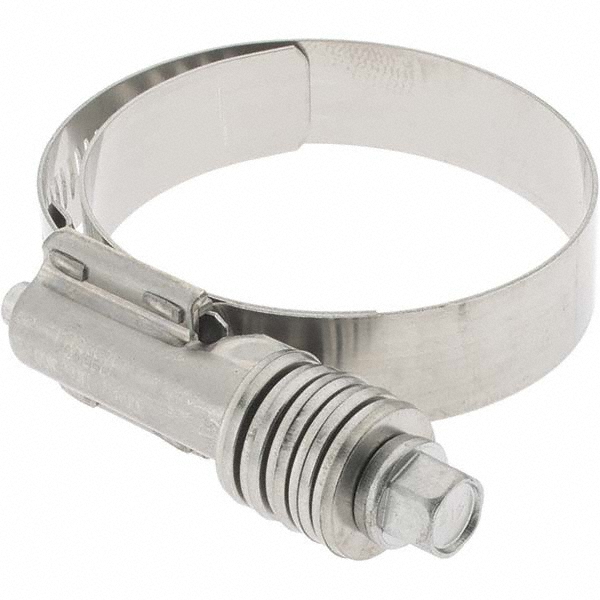 IDEAL TRIDON Worm Gear Clamp: SAE 450, 3-7/16 to 4-1/4" Dia, Stainless Steel Band - 382150450051