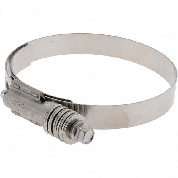 IDEAL TRIDON Worm Gear Clamp: SAE 450, 3-7/16 to 4-1/4" Dia, Stainless Steel Band - 382150450051