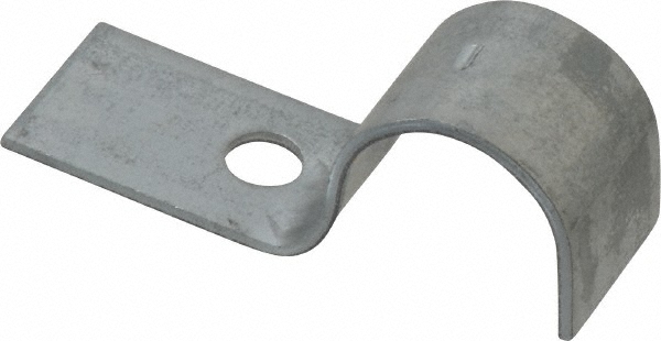 Empire Pipe or Conduit Strap: 1/2" Pipe, 0.84" Tube, Carbon Steel, Electrogalvanized Finish, 1 Mount Hole - 233G0050PK10