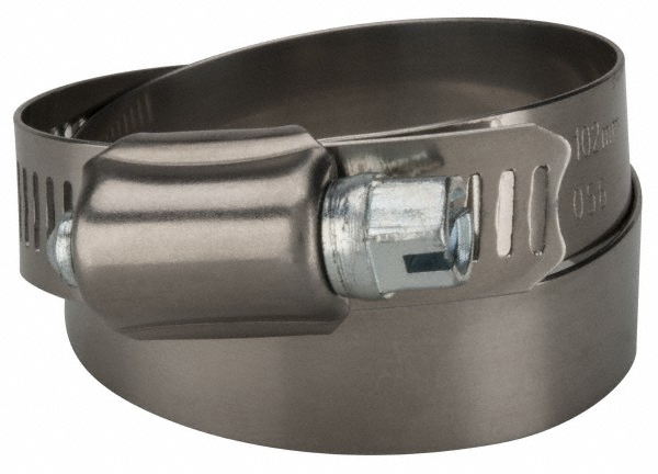 Dixon Valve & Coupling Worm Gear Clamp: 3-1/16 to 4" Dia, Stainless Steel Band - HSS56