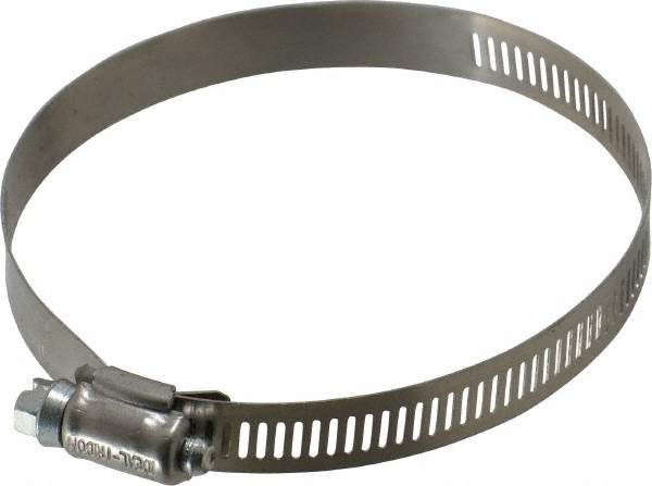 Dixon Valve & Coupling Worm Gear Clamp: 3-1/16 to 4" Dia, Stainless Steel Band - HSS56