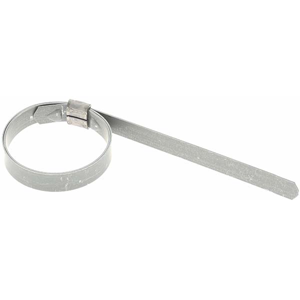 IDEAL TRIDON Band Clamp: Preformed J-Style Clamp, 3/8" Wide, 0.025" Thick, Galvanized Steel - HBJS302