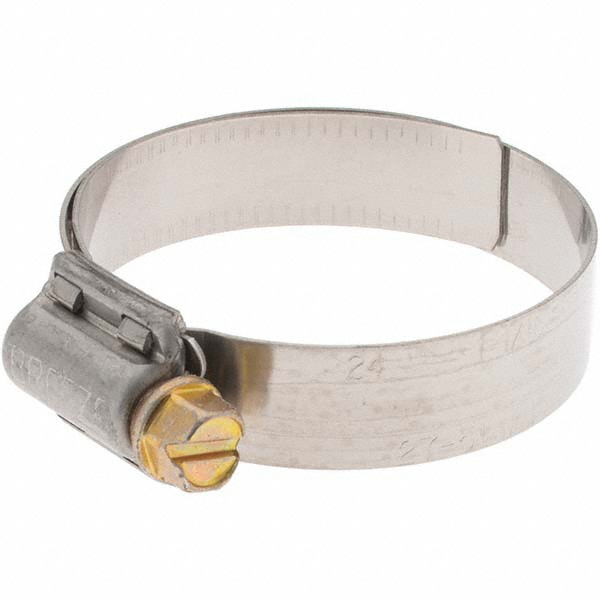 IDEAL TRIDON Worm Gear Clamp: SAE 20, 11/16 to 1-3/4" Dia, Stainless Steel Band - 6920051