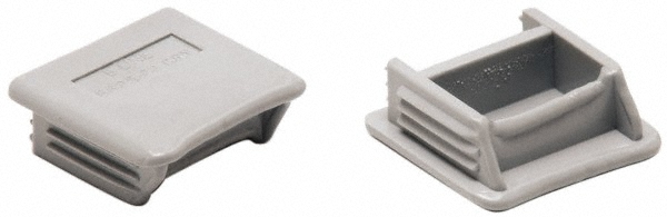Cooper B-Line Strut Channel Channel End Cap: Use with Cooper B-Line B52 Channel, 1/2" Bolt - 78101152263