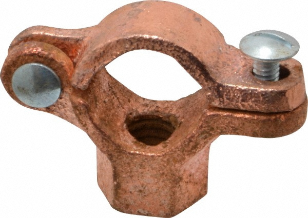 Empire Riser Clamp: 3-1/2" Pipe, 3-5/8" Tube, Stainless Steel, Blue & Silver - 50SS0350