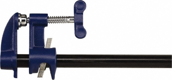Empire Riser Clamp: 3-1/2" Pipe, 3-5/8" Tube, Stainless Steel, Blue & Silver - 50SS0350