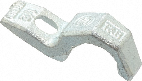 Thomas & Betts Pipe or Conduit Strap: 1/2" Pipe, 1/2" Tube, Steel, Hot-Dipped Galvanized Finish, 1 Mount Hole, Screw-On - 1276