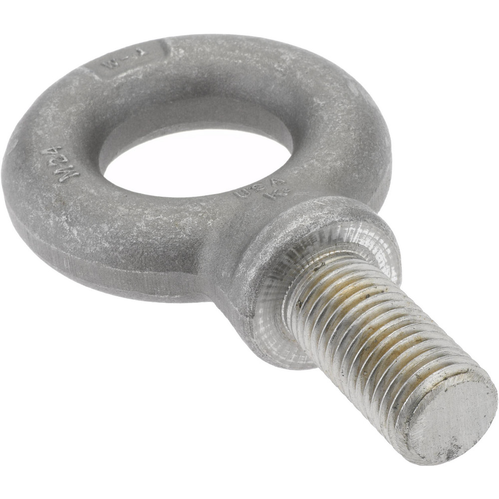 ZSI U-Bolt Clamp with Cushion: 1" Pipe, Steel, Electro-Galvanized Finish - UB1PA