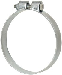 Made in USA Band Clamp: BCE Band Style, 0.12" Thick, Zinc-Plated Steel - BCE225KB1