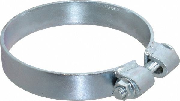 Made in USA Band Clamp: BCE Band Style, 0.12" Thick, Zinc-Plated Steel - BCE225KB1