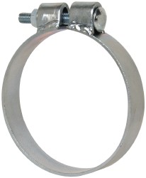 Made in USA Band Clamp: BCE Band Style, 0.12" Thick, Zinc-Plated Steel - BCE225KB1