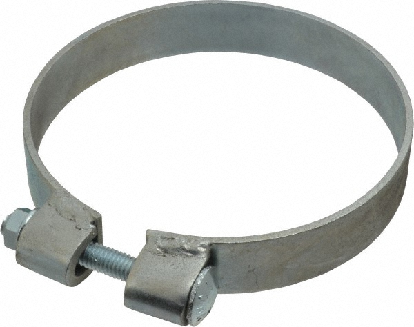Made in USA Band Clamp: BCE Band Style, 0.12" Thick, Zinc-Plated Steel - BCE225KB1
