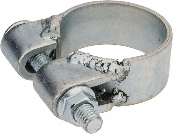 Made in USA Band Clamp: BCE Band Style, 0.12" Thick, Zinc-Plated Steel - BCE225KB1