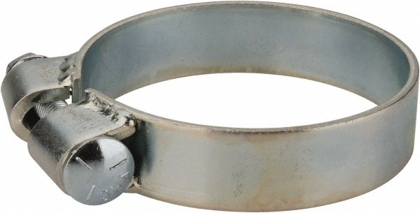 Made in USA Band Clamp: BCE Band Style, 0.12" Thick, Zinc-Plated Steel - BCE225KB1