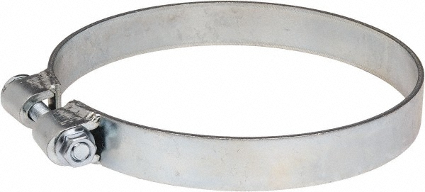 Made in USA Band Clamp: BCE Band Style, 0.12" Thick, Zinc-Plated Steel - BCE225KB1