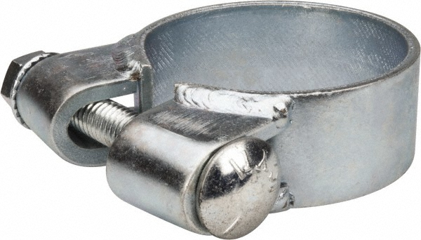 Made in USA Band Clamp: BCE Band Style, 0.12" Thick, Zinc-Plated Steel - BCE225KB1