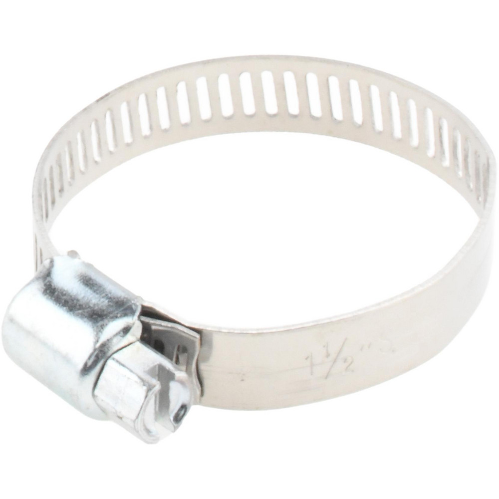 Value Collection Worm Gear Clamp: SAE 16, 3/4 to 1-1/2" Dia, Stainless Steel & Carbon Steel Band - XM01B2138B