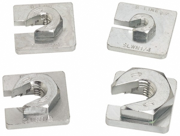 Cooper B-Line Strut Channel Slip On Square Washer/Lock Nut: Use with Cooper B-Line - Channel/Strut (All Sizes Except B62 & B72), 5/8-11 Bolt - 11811555