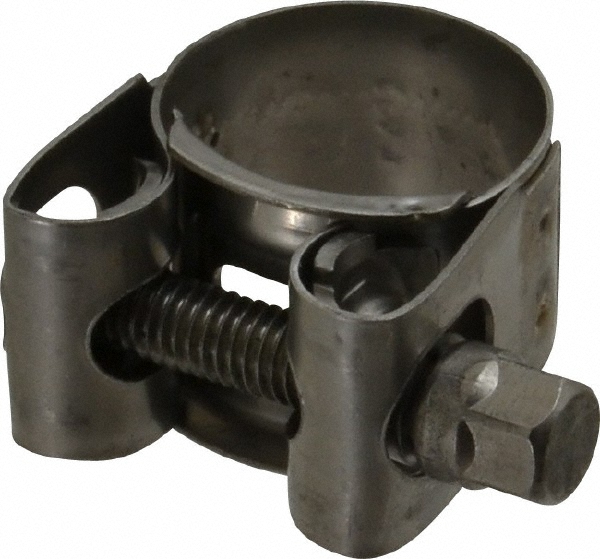 Mikalor T-Bolt Hose Clamp: 3.11 to 3.35" Hose, 63/64" Wide, Stainless Steel - 301320-0