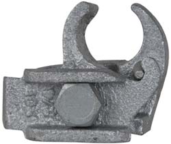 Cooper Crouse-Hinds Conduit Clamp: 1" Pipe, 1" Tube, Iron, Electrogalvanized Finish - ETC100HD