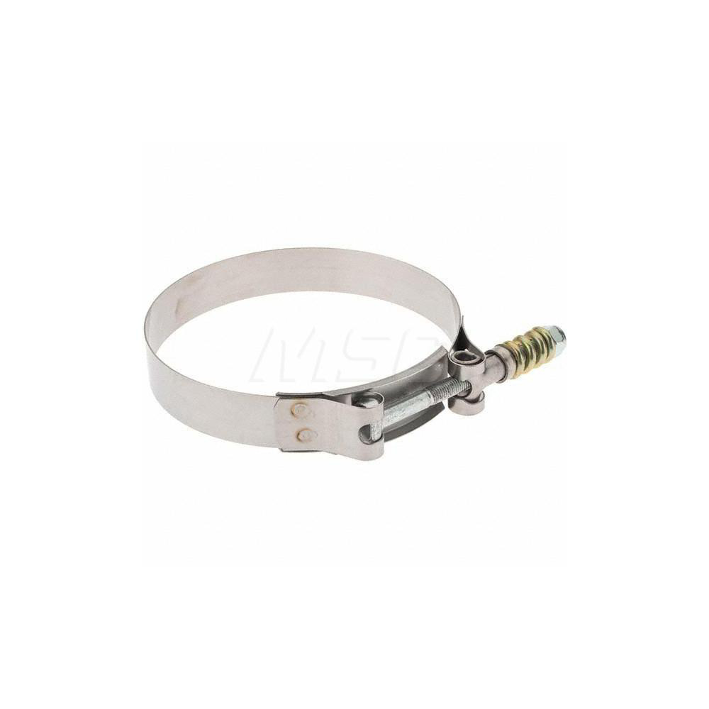 IDEAL TRIDON T-Bolt Hose Clamp: 4.13 to 4.44" Hose, 1/4" Wide, Stainless Steel - 300300406191