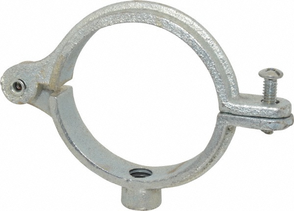Empire Split Ring Hanger: 2-1/2" Pipe, 1/2" Rod, Malleable Iron, Electro-Galvanized Finish - 41HG0250