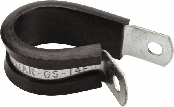 Made in USA Cushion Clamp: 1-3/4" Pipe, Galvanized Steel - STAR-GS-28E