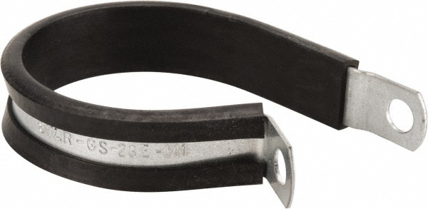 Made in USA Cushion Clamp: 1-3/4" Pipe, Galvanized Steel - STAR-GS-28E