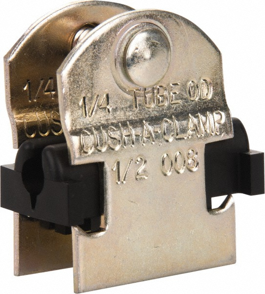 Made in USA Cushion Clamp: 1-3/4" Pipe, Galvanized Steel - STAR-GS-28E