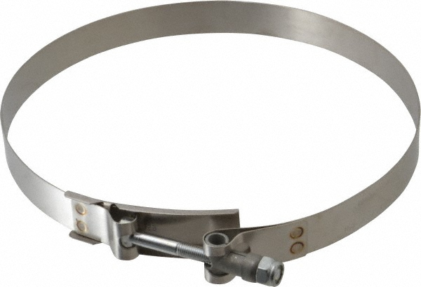 Campbell Fittings T-Bolt Band Clamp: 3.39 to 3.68" Hose, 3/4" Wide, Stainless Steel - 30050-0362-051