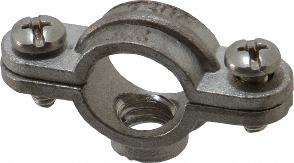 Empire Adjustable Band Hanger: 1-1/2" Pipe, 3/8" Rod, 304 Stainless Steel - 31SS0150