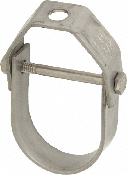 Empire Adjustable Band Hanger: 1-1/2" Pipe, 3/8" Rod, 304 Stainless Steel - 31SS0150