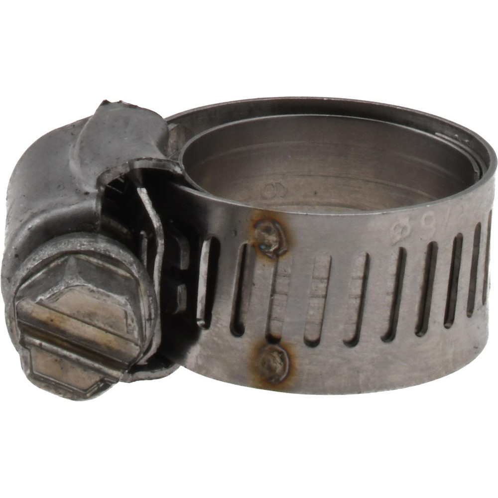 IDEAL TRIDON Worm Gear Clamp: SAE 16, 3/4 to 1-1/2" Dia, Stainless Steel Band - M615016706