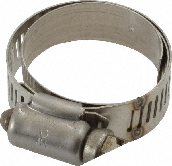IDEAL TRIDON Worm Gear Clamp: SAE 16, 3/4 to 1-1/2" Dia, Stainless Steel Band - M615016706