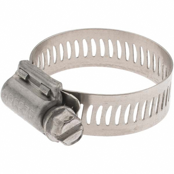 Value Collection Worm Gear Clamp: SAE 16, 13/16 to 1-1/2" Dia, Stainless Steel Band - BDNA-24114-THA
