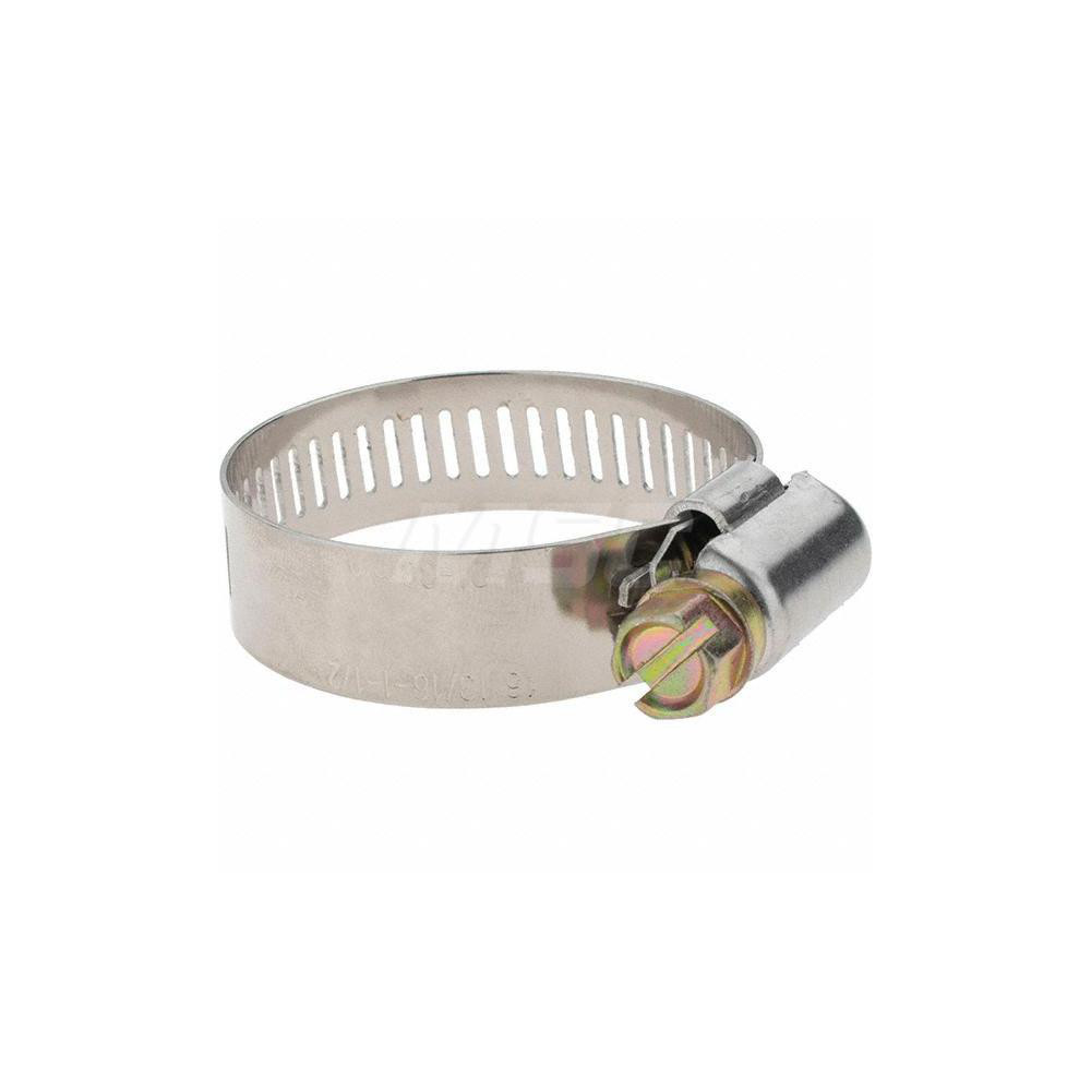 Value Collection Worm Gear Clamp: SAE 16, 13/16 to 1-1/2" Dia, Stainless Steel Band - BDNA-24114-THA
