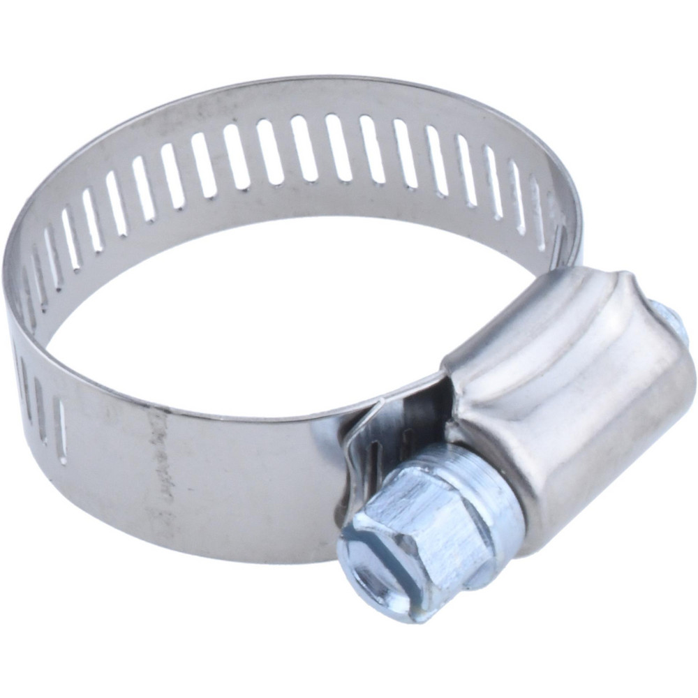 Value Collection Worm Gear Clamp: SAE 16, 13/16 to 1-1/2" Dia, Stainless Steel Band - BDNA-24114-THA