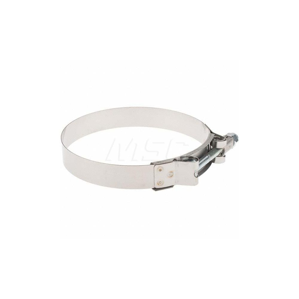Made in USA T-Bolt Hose Clamp: 4.25 to 4.56" Hose, 3/4" Wide, Stainless Steel - B9222-0425 BW