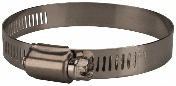 IDEAL TRIDON Worm Gear Clamp: SAE 44, 1-1/4 to 3-1/4" Dia, Stainless Steel Band - 5044051