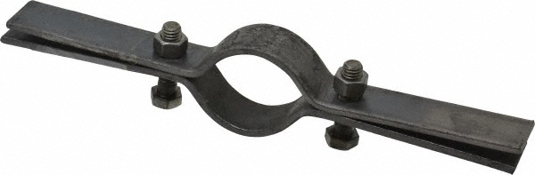 Empire Riser Clamp: 1-1/2" Pipe, 1.9" Tube, Carbon Steel, Black, Blue & Silver - 50B0150