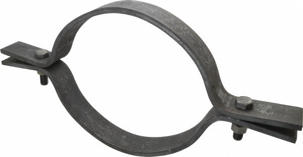 Empire Riser Clamp: 1-1/2" Pipe, 1.9" Tube, Carbon Steel, Black, Blue & Silver - 50B0150