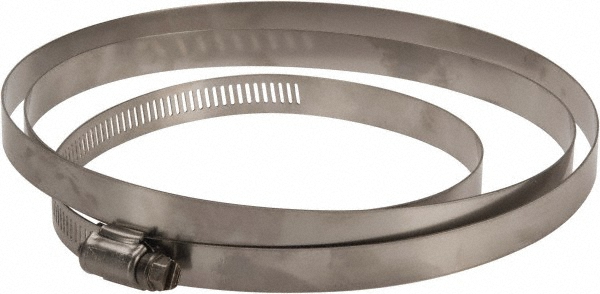 IDEAL TRIDON Worm Gear Clamp: SAE 270, 15-3/8 to 17-3/8" Dia, Stainless Steel Band - 670040270052