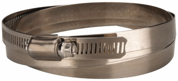 IDEAL TRIDON Worm Gear Clamp: SAE 270, 15-3/8 to 17-3/8" Dia, Stainless Steel Band - 670040270052