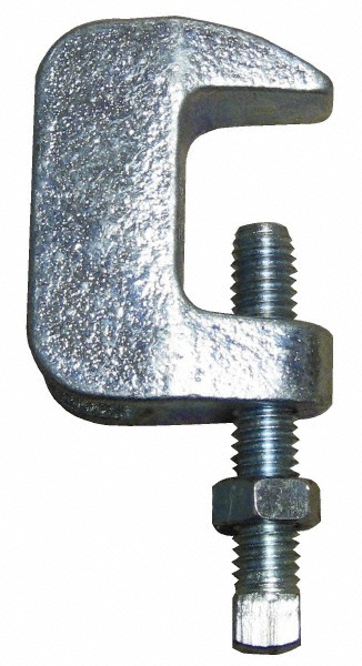 Empire Wide & Top Jaw Clamp: 1-1/4" Flange Thickness, 3/4" Rod - 61G0075