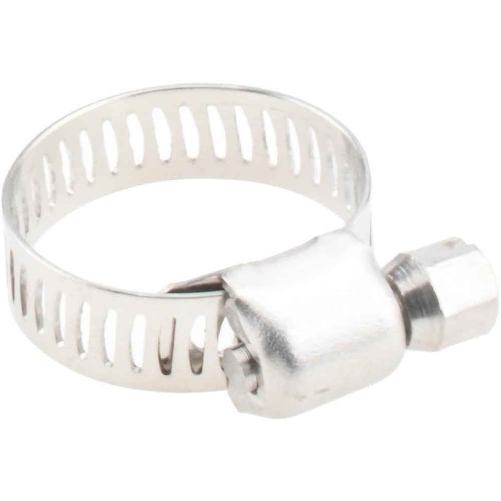 Value Collection Worm Gear Clamp: SAE 16, 3/4 to 1-1/2" Dia, Stainless Steel Band - XM01D2138