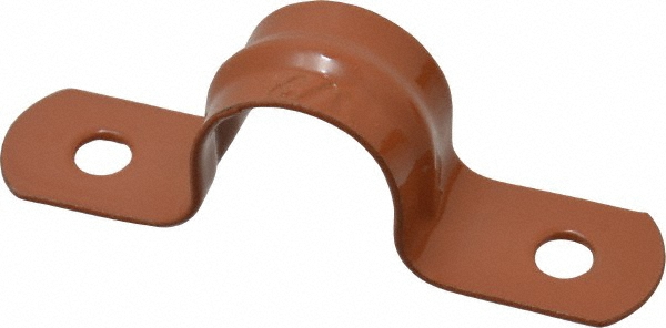 Empire Adjustable Clevis Hanger: 1-1/4" Pipe, 3/8" Rod, Carbon Steel, Copper-Plated - 110CTI0125