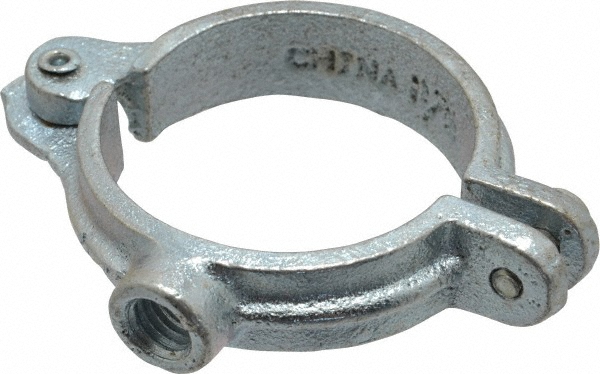 Empire Riser Clamp: 1-1/2" Pipe, 2-5/8" Tube, Stainless Steel, Blue & Silver - 50SS0150